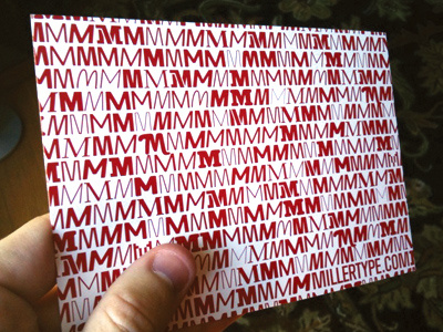 Miller Type Postcard fonts postcard typography