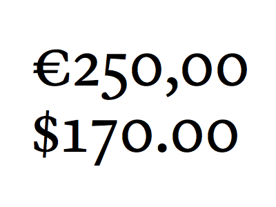 Serif Numbers $ euro fonts numbers serif typography