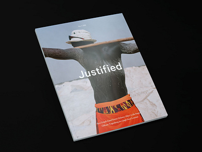 Justified No.5 branding design editorial design magazine typography