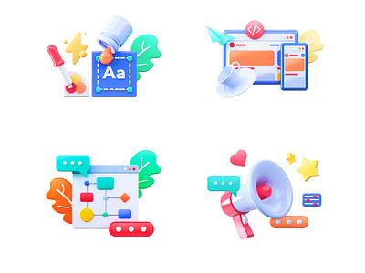 3D icons