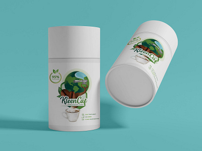 KleenCaf Label and Illustration Design