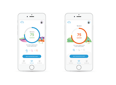 Fitness App app branding design mobile app vector