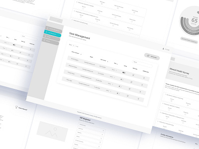 Dashboard - UX Design dashboard design ux wireframes