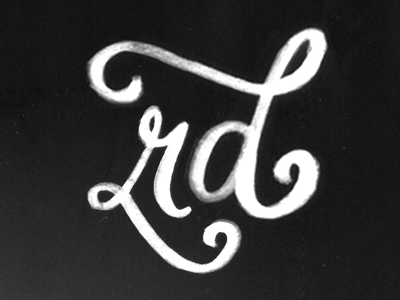 rd lettering script type