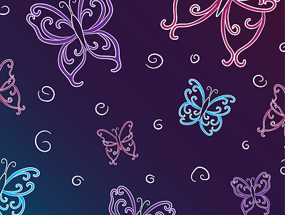 Butterflies design illustration vector