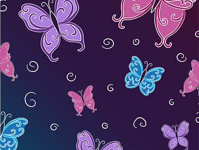 Butterflies design illustration vector