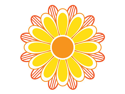 Stylized sunflower