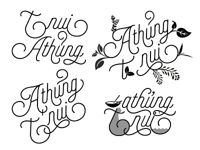 Athung Tnui Text design typography