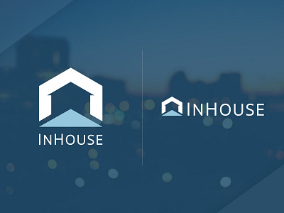 InHouse Logo branding design icon illustration lettering logo real estate logo typography vector