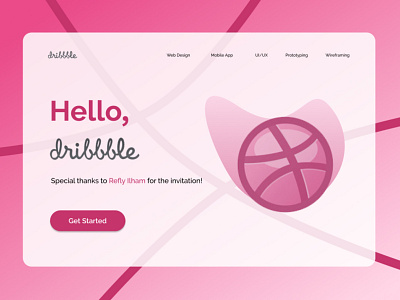 Hello, Dribbble! design landingpage ui ui design uiux webdesign website