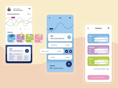 Financial Statements App cute design app finance app minimal mobile app mobile design ui ui design uiux uxdesign