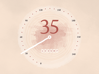 Handmade Speedometer Concept app automotive car design illustration speedometer ui ux