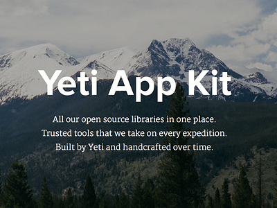 Yeti App Kit