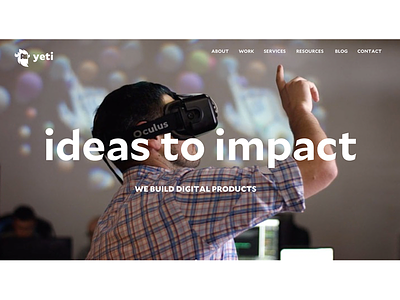 Why homepage ideas impact impact design simon sinek start with why why yeti