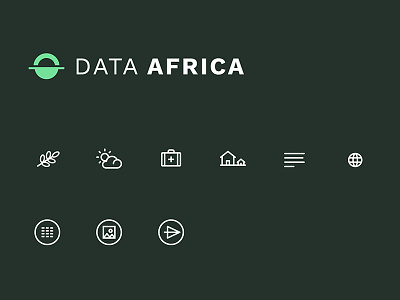 Data Africa Icons africa data data viz icon icons minimal svg vector