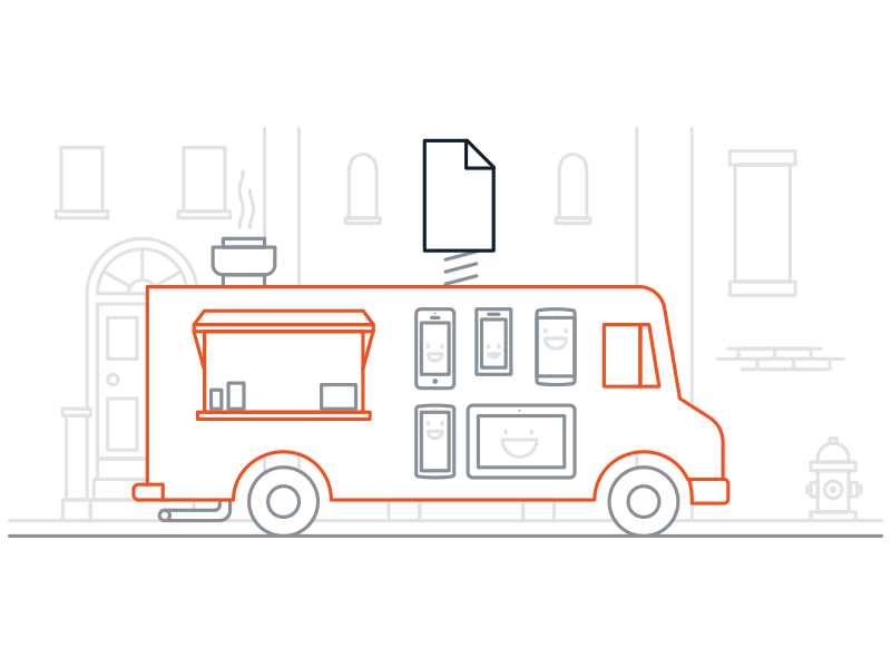 Site Illustrations computer love data illustration