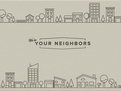 Friendly Neighborhood friendly illustration neighborhood nostalgic