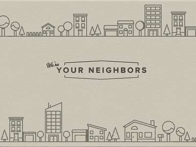 Friendly Neighborhood friendly illustration neighborhood nostalgic