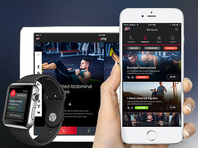 FitYo - Fitness App UI Kit & Source Code [Download] apple watch fitness health ipad iphone mobile sport