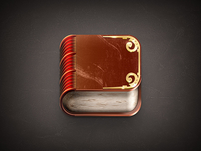 Old Book Icon book gold old pages paper