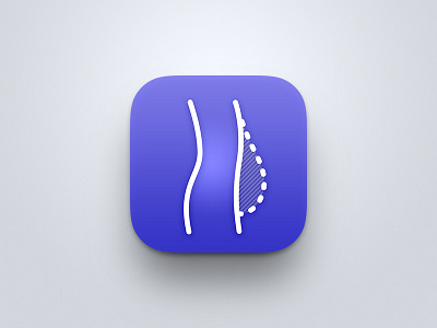 Fitness App Icon belly fitness weight