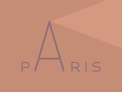 Paris, France branding contest flat hometown illustration lettering logo paris typography