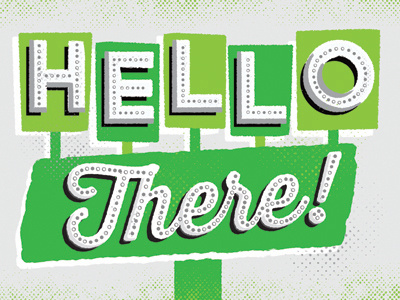 Hello There typography