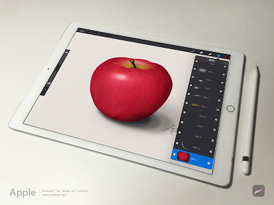 Apple by Procreate apple draw ipad pro pencil procreate