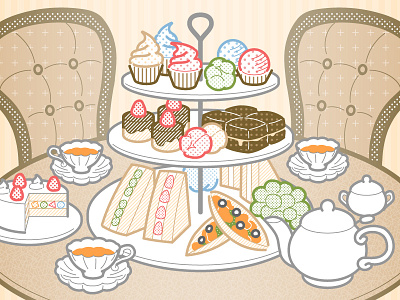 Sweets (Illustration material) illustration