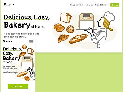 LP assumed of The Home bakery machine. design illustration vector web