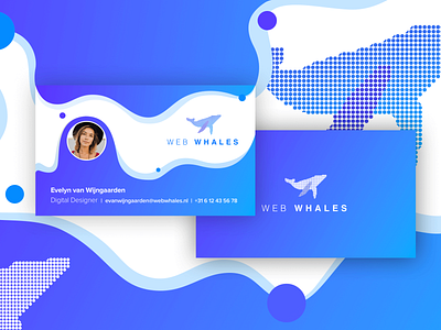 Business Card Design blue whale brand branding businesscard businesscards logo design logo designs print print design whales