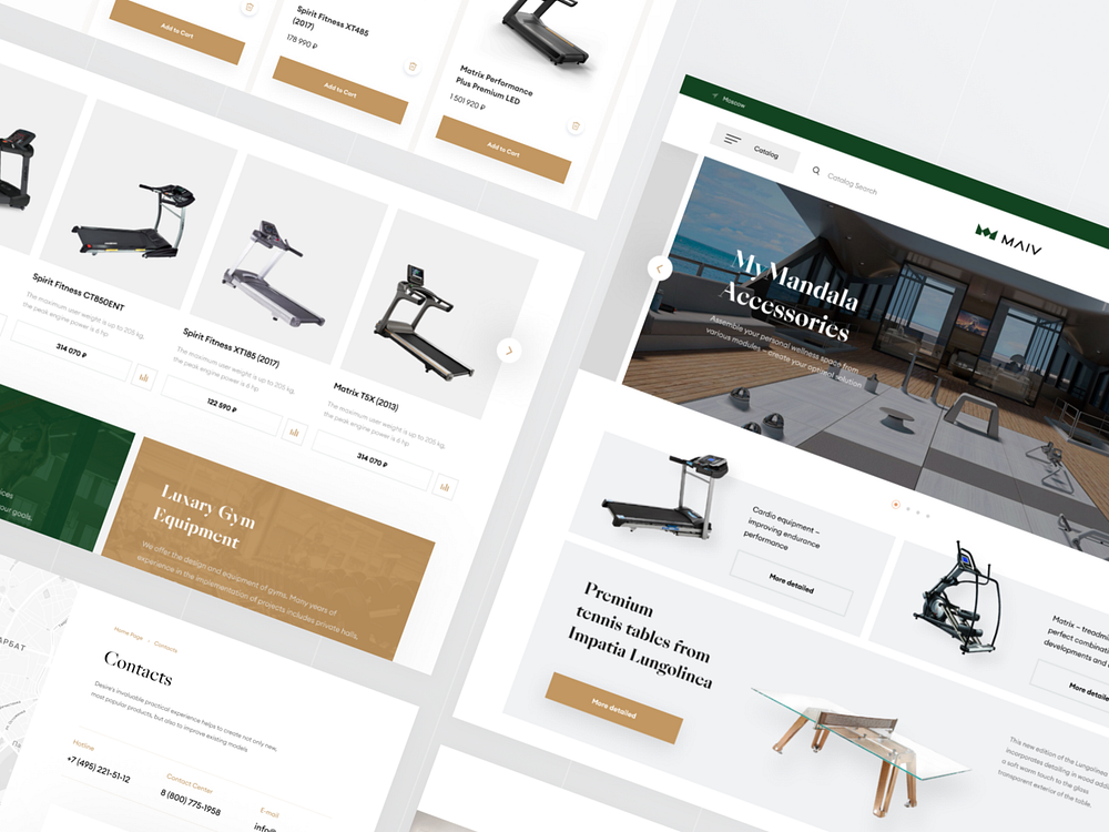 MAIV — Premium Sports Accessories Shop by ⚡️ Alexey Tishin on Dribbble