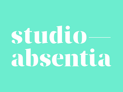 Studio-Absentia Branding branding logo typography