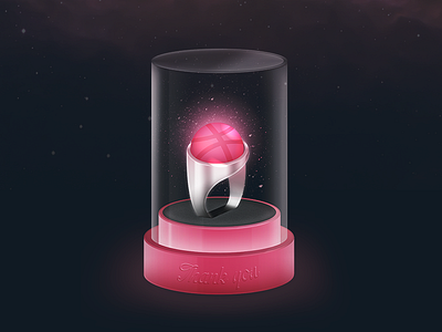 Thank you ring debut dribbble ring thank you