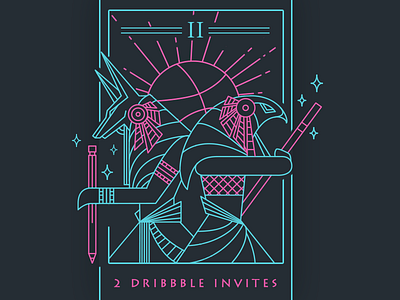 Dribbble Invite x2