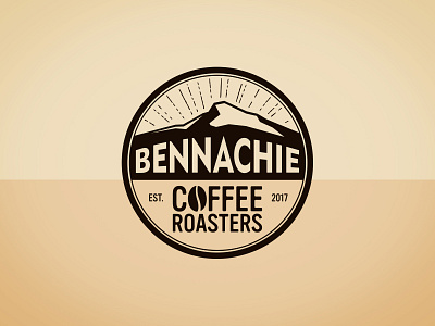 Bennachie Coffee Roasters Logo adobe illustrator bennachie branding coffee idenity logo