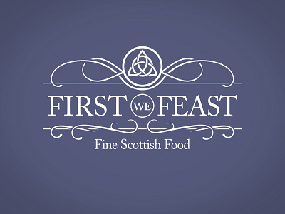 First We Feast adobe illustrator catering food idenity logo luxury