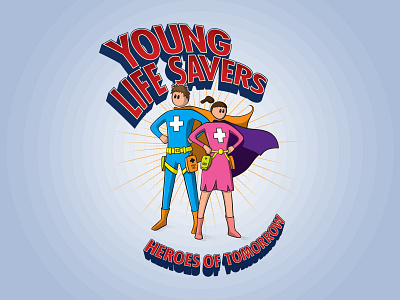 Young Life Savers adobe illustrator branding idenity illustration logo typography vector