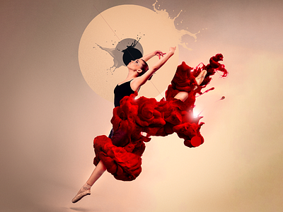 Dancer Abstract dancer flow illustration photobash photomontage photoshop