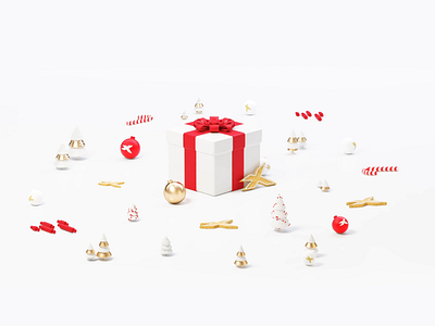 Christmas Card Animation 3d animation design illustration motion design