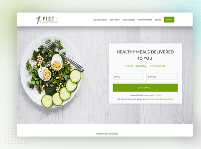 FIET design illustration ui website