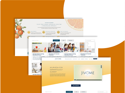 Jivome Skin Website branding design logo typography ui web website