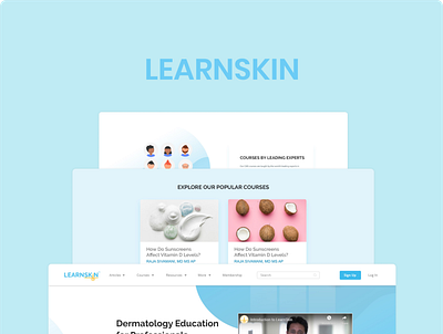 Learn Skin branding design logo ui ux web website