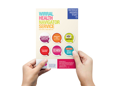Health Service Leaflet branding design indesign photoshop print