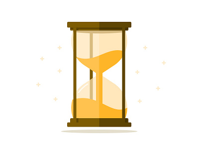 Hourglass flat hourglass icon illustration sand time