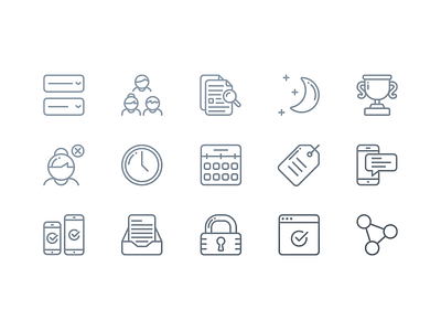 Icons business iconography icons illustration marketing