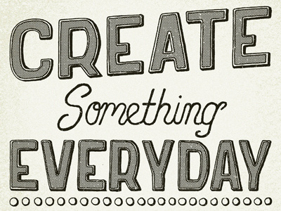 Rule #1 create hand drawn type