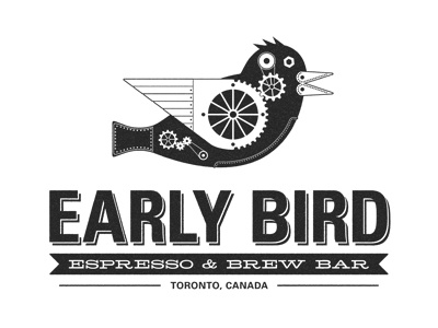 Early Bird Logo bar beer bird cafe coffee design early espresso illustration logo