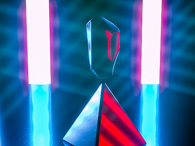 Onyx Pyramid 3d cgi cinema 4d design future futuristic lighting neon octane onyx pyramid