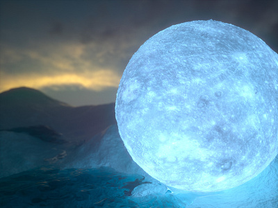 Moon Landing 3d cgi cinema 4d design landscape moon octane onyx surreal